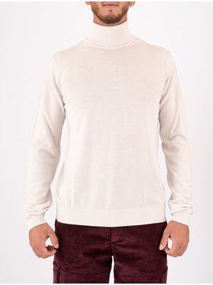 Hugo men's pure wool turtleneck sweater Ice Hugo