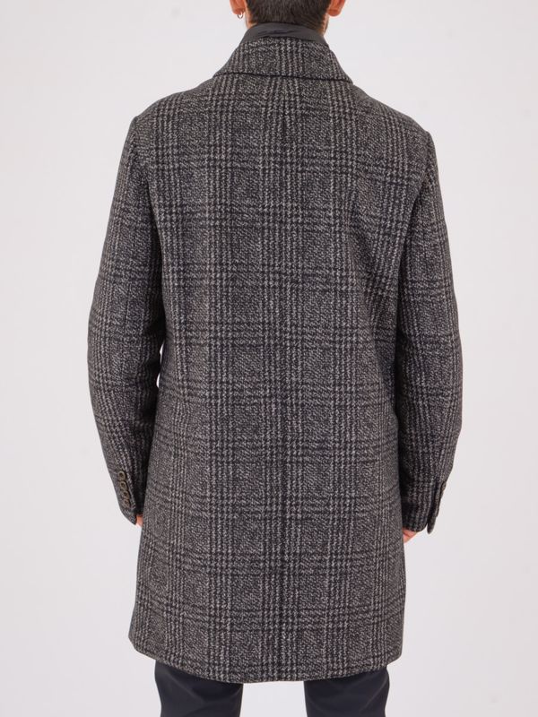 3. Cappotto Peuterey uomo in panno misto lana e pettorina interna Grigio Peuterey peu560801152017