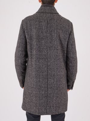 3. Cappotto Peuterey uomo in panno misto lana e pettorina interna Grigio