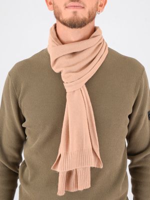 Sciarpa Peuterey uomo in tricot misto cashmere Beige Peuterey