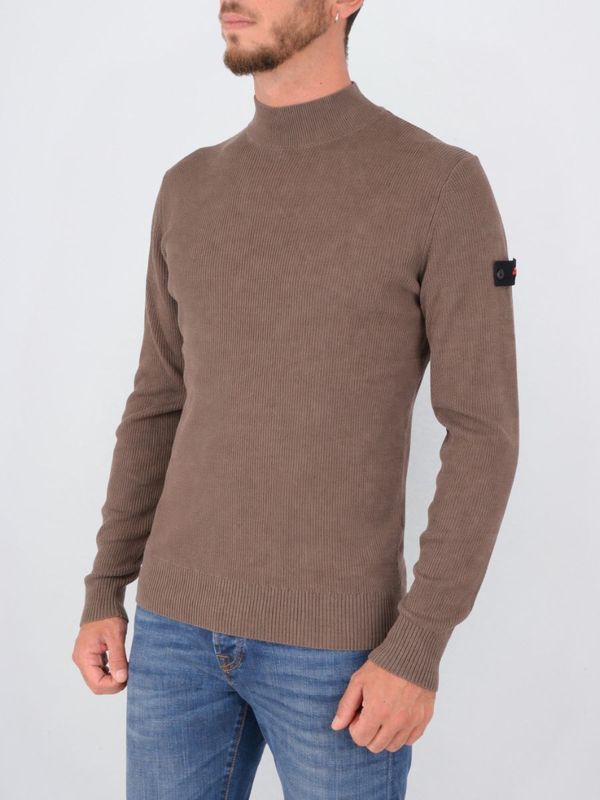2. Pull col roulé homme Peuterey en coton côtelé anglais Vert Peuterey peu561899012365