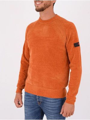 2. Maglia Peuterey uomo girocollo in tricot di ciniglia Ruggine