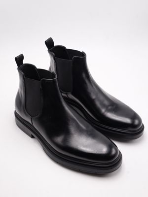 Marechiaro1962 Men's Black Leather Chelsea Boots Black MARECHIARO 1962