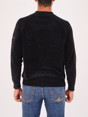 3. Maglia uomo Heskimo in ciniglia tecnica Blu HèSKIMO he9400014