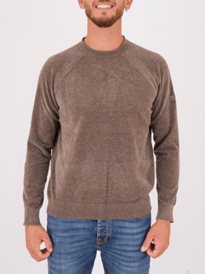 Pull Heskimo pour homme en chenille technique Tourterelle HèSKIMO