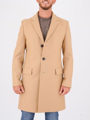 Cappotto HUGO Uomo in misto lana e cashmere Beige Hugo