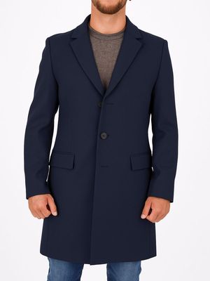 Cappotto HUGO Uomo in misto lana e cashmere Blu Hugo