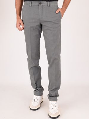 Pantalone chino uomo Manuel Ritz con pence in twill di cotone Grigio MANUEL RITZ