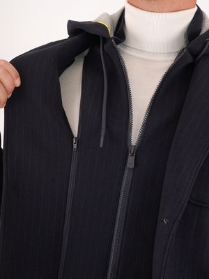 4. Veste homme Manuel Ritz avec plastron et capuche amovibles Bleu MANUEL RITZ 3932g2448c253746