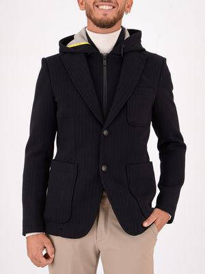 Veste homme Manuel Ritz avec plastron et capuche amovibles Bleu MANUEL RITZ