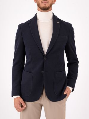 Veste simple boutonnage en coton mélangé pour homme Manuel Ritz Bleu MANUEL RITZ
