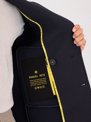 4. Pecoat uomo Manuel Ritz in scuba tecnico stretch Blu MANUEL RITZ 3932h8408c253725