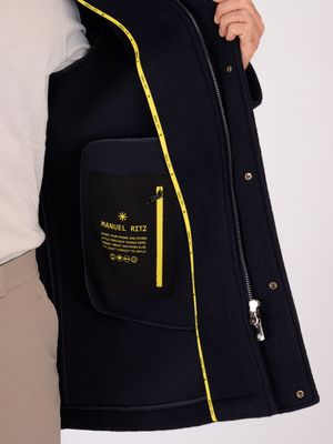 4. Parka uomo Manuel Ritz in scuba tecnico stretch Blu MANUEL RITZ 3932h8317c253735