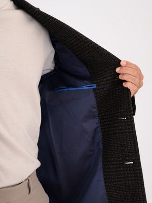 4. Manuel Ritz men's coat in wool blend with Prince of Wales check Green MANUEL RITZ 3932c4448c253741