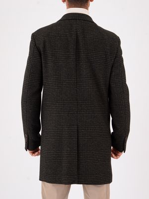 3. Manuel Ritz men's coat in wool blend with Prince of Wales check Green MANUEL RITZ 3932c4448c253741