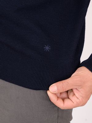 4. Manuel Ritz men's sweater in merino wool blend Blue MANUEL RITZ 3932m512253802