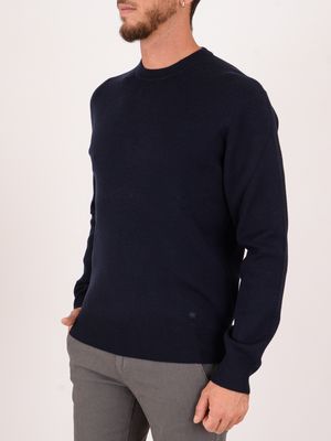 2. Manuel Ritz men's sweater in merino wool blend Blue MANUEL RITZ 3932m512253802