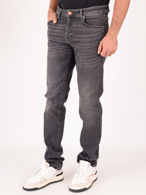 2. Manuel Ritz men's jeans in grey stretch denim with wash Black MANUEL RITZ 3932j1728l1253851