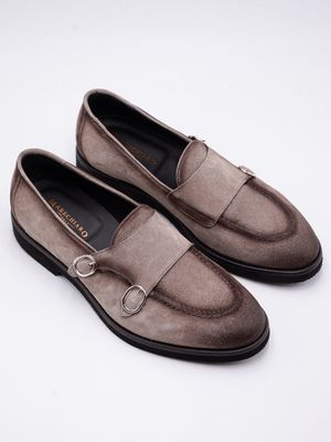 Mocassino uomo Marechiaro 1962 con doppia fibbia laterale Toupe MARECHIARO 1962