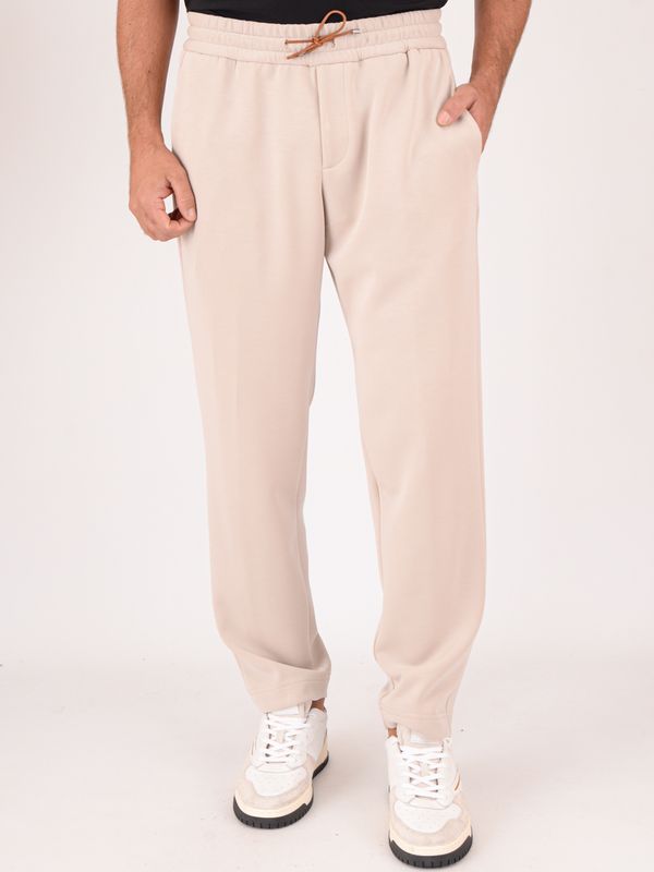 1. Men's Devoré trousers in cotton blend Sand Devorè dvr48c-m6070