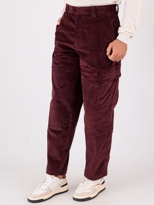 2. Pantalon cargo homme Paolo Pecora Milano en velours stretch Bordeaux Paolo Pecora Milano b0720227