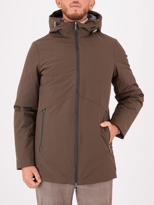 Men's Hèskimo Padded Nylon Jacket Brown HèSKIMO