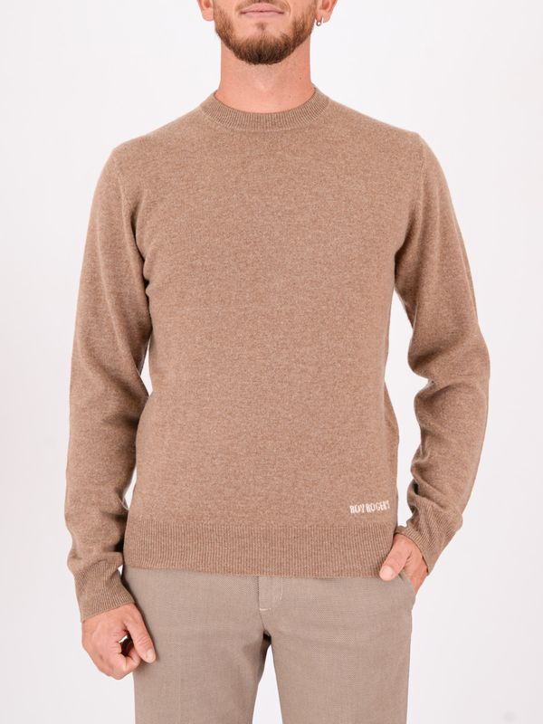1. Pull à col rond pour homme Roy Rogers en laine et cachemire Beige ROY ROGER'S rru502cn97xxxx