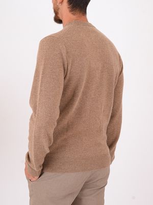 3. Pull à col rond pour homme Roy Rogers en laine et cachemire Beige ROY ROGER'S rru502cn97xxxx