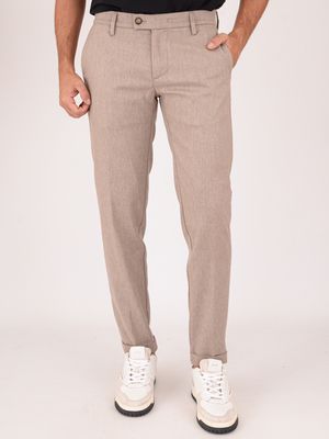 Re-hash men's trousers in a clean-cut wool blend Beige Re-Hash