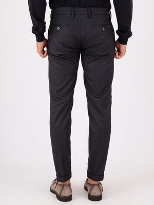 3. Pantalon homme revisité dans un mélange de laine à la coupe épurée Bleu Re-Hash p24910g3262