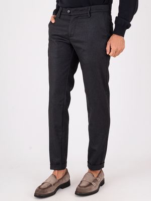 2. Pantalon homme revisité dans un mélange de laine à la coupe épurée Bleu Re-Hash p24910g3262
