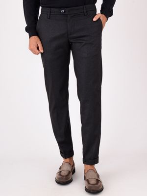 Re-hash men's trousers in a clean-cut wool blend Blue Re-Hash