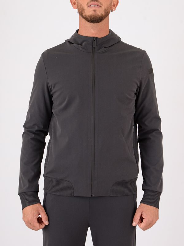 1. Surflex Winter Soft Touch Hood Zip Fleece RRD uomo in tessuto tecnico Grigio Scuro RRD w25192surflexwintersofttouchhoodzipfleece