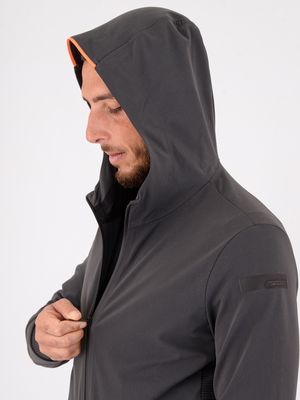 4. Surflex Winter Soft Touch Hood Zip Fleece RRD uomo in tessuto tecnico Grigio Scuro RRD w25192surflexwintersofttouchhoodzipfleece