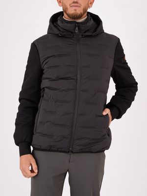 Giacca uomo Peuterey in doppio materiale imbottita in Thermoplume Nero Peuterey