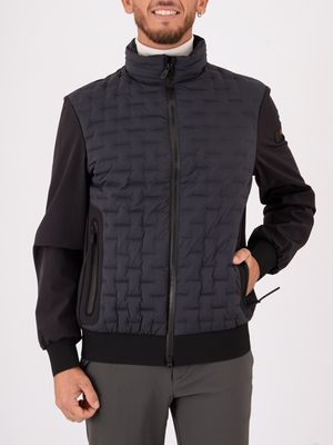 Bomber trapuntato uomo Peuterey in doppio materiale Blu Peuterey