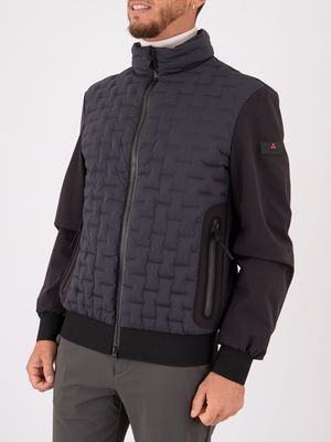 2. Blouson aviateur matelassé pour homme Peuterey en double matière Bleu Peuterey peu542101191969