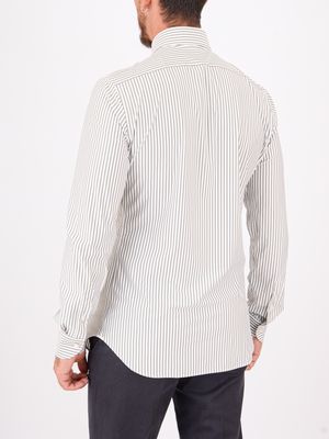 3. Xacus men's shirt in stretch technical striped fabric Green Xacus 91609.act558ml