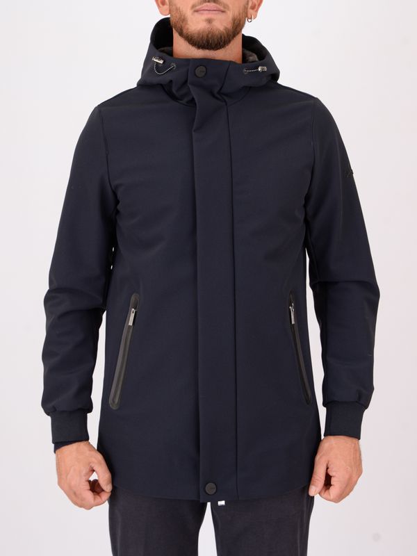1. Veste Heskimo pour homme en nylon technique avec capuche Bleu HèSKIMO he9440013