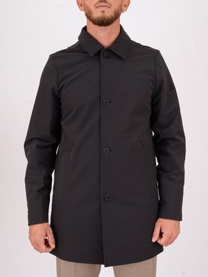 Cappotto uomo Heskimo in nylon tecnico con Thermo Insulation System Nero HèSKIMO