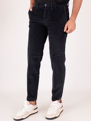 2. Pantalon chino en velours côtelé extensible pour homme Re-Hash Bleu Re-Hash p2494v042