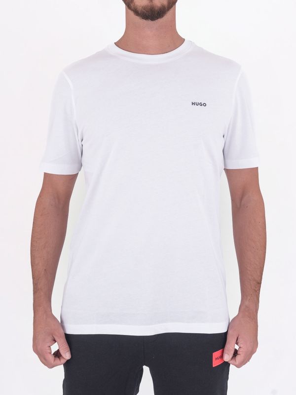 1. T-shirt HUGO Uomo in Cotone con Logo in Jersey di cotone Bianco Hugo 50466158