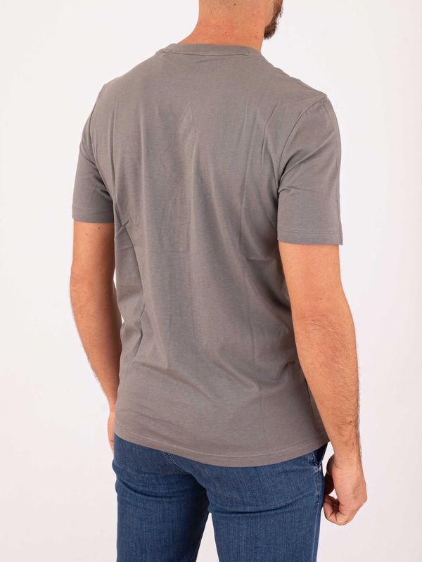 3. T-shirt HUGO Uomo in Cotone con Logo in Jersey di cotone Grigio Hugo 50466158