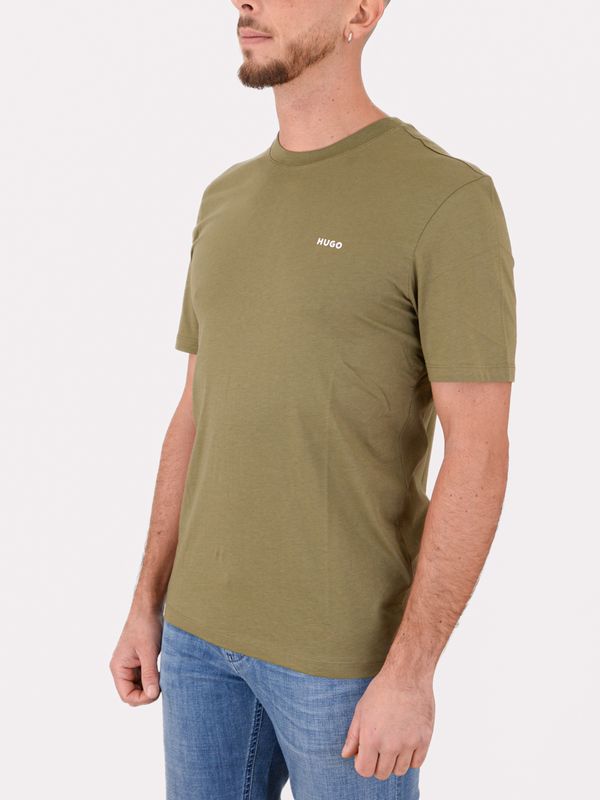 2. T-shirt en coton pour homme HUGO avec logo en jersey de coton Vert Hugo 50466158