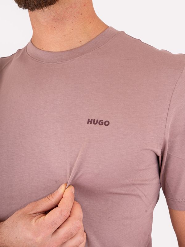 4. T-shirt HUGO Uomo in Cotone con Logo in Jersey di cotone Vinaccia Hugo 50466158