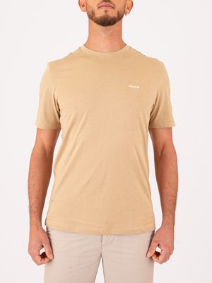 1. T-shirt HUGO Uomo in Cotone con Logo in Jersey di cotone Beige