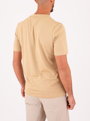3. T-shirt HUGO Uomo in Cotone con Logo in Jersey di cotone Beige
