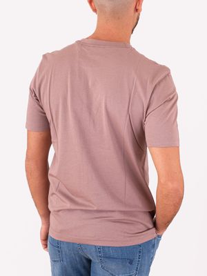 3. T-shirt HUGO Uomo in Cotone con Logo in Jersey di cotone Vinaccia