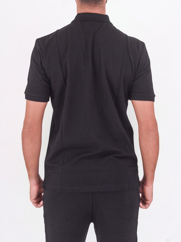 3. Polo HUGO pour homme, coupe ajustée, en coton avec logo Noir Hugo 50466182