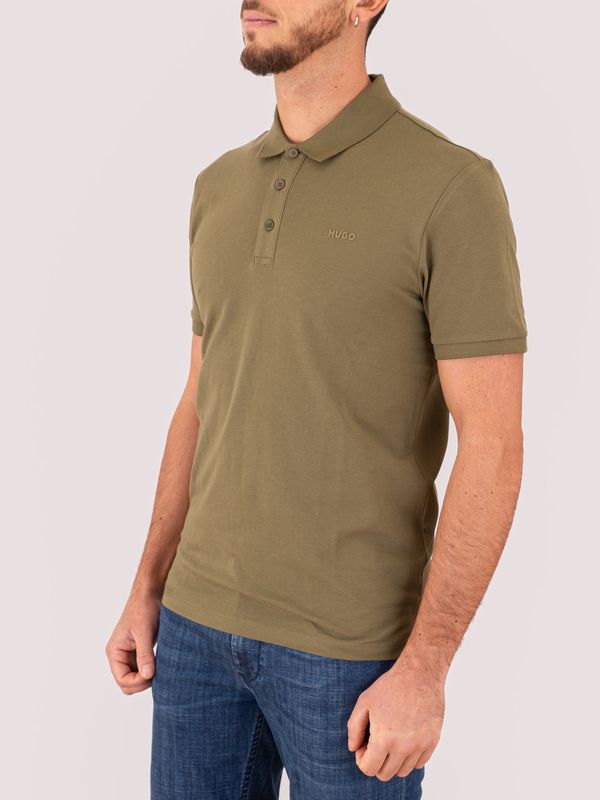 2. Polo HUGO Uomo Slim Fit in Cotone con Logo Verde Hugo 50466182
